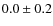 $0.0\pm 0.2$