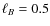 $\ell _B = 0.5$