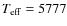 $T_{\rm eff} = 5777$