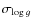 $\sigma_{\log g}$