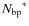 ${N_{\rm bp}}^\ast$