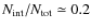 $N_{\rm int}/N_{\rm tot} \simeq 0.2$