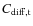 $C_{\rm diff,t}$