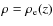 $\rho=\rho_{\rm e}(z)$