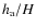 $h_{\rm a}/H$