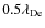 $0.5\lambda_{\rm De}$