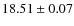 $18.51 \pm 0.07$