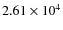 $2.61 \times 10^4$