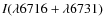 $I(\lambda6716+ \lambda6731)$