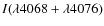 $I(\lambda4068+ \lambda4076)$