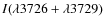 $I(\lambda3726+ \lambda3729)$