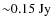 ${\sim}0.15~{\rm Jy}$