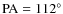 ${\rm PA}=112^{\circ}$