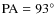 ${\rm PA}=93^{\circ}$