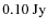 $0.10~{\rm Jy}$