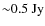 ${\sim}0.5~{\rm Jy}$