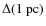 $\Delta(1~{\rm pc})$