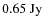 $0.65~{\rm Jy}$