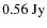 $0.56~{\rm Jy}$