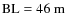${\rm BL}=46~{\rm m}$