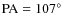 ${\rm PA}=107^{\circ}$