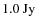 $1.0~{\rm Jy}$