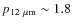 $p_{12~\mu{\rm m}}\sim1.8$