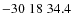 $-30\;18\;34.4$