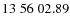 $13\;56\;02.89$