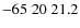 $-65\;20\;21.2$