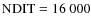 ${\rm NDIT}=16~000$