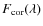 $F_{{\rm cor}}(\lambda)$