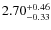 $2.70_{\rm -0.33}^{+0.46}$