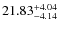 $21.83_{\rm -4.14}^{+4.04}$