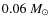$0.06~M_{\odot}$