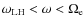 $\omega_{\rm LH} < \omega < \Omega_{\rm e}$