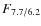 $F_{\rm 7.7/6.2}$