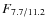 $F_{\rm 7.7/11.2}$