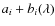 $a_{i} + b_{i}(\lambda)$
