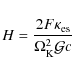 \begin{displaymath}%
H=\frac{2F\kappa_{\rm es}}{\Omega^2_{\rm K}{\cal G} c}
\end{displaymath}