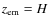 $z_{\rm em}=H$