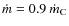 $\dot m=0.9~\dot m_{\rm C}$