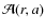 ${\cal A}(r, a)$