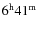 $\rm 6^h41^m$