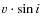 $v\cdot\sin{i}$