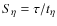 $S_\eta=
\tau/t_\eta$