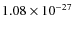 $1.08\times 10^{-27}$