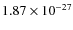 $1.87\times 10^{-27}$