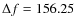 $\Delta f=156.25$