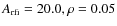 $A_{\rm rfi} = 20.0, \rho =0.05$